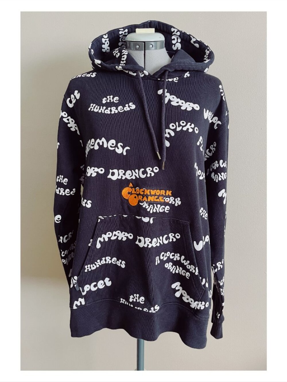 The Hundreds Sz L Clockwork Orange Moloko Black Pullover Hoodie Sweatshirt